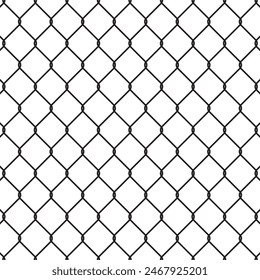 Rabitz texture, Chain-link mesh fence, schematic illustration