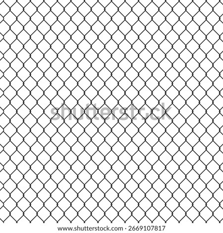 Rabitz texture, Chain-link mesh fence, schematic illustration