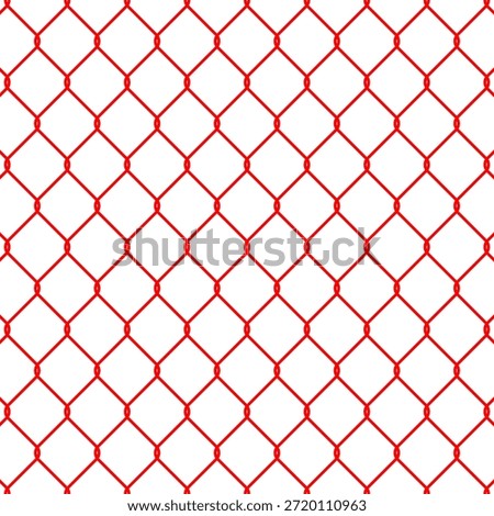 Rabitz texture, Chain-link mesh fence, schematic illustration