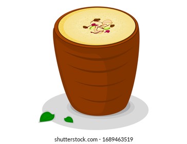 Rabri Rabdi Indian Sweet Dish Food Stock Vector (Royalty Free ...