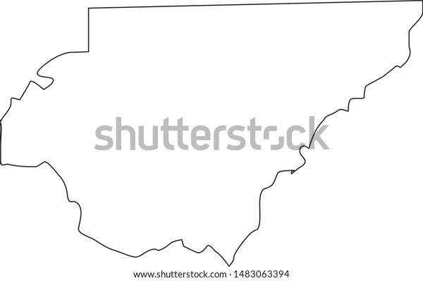 Rabun County Map State Georgia United Stock Vector Royalty Free 1483063394 Shutterstock 0310