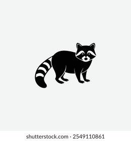 Logotipo Raccon animal silhueta vetor 