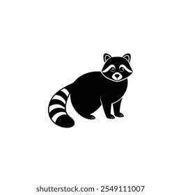 Logotipo Raccon animal silhueta vetor 