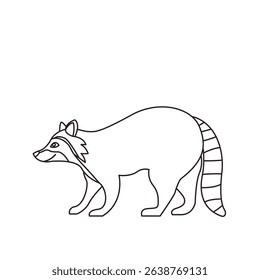 raccoon animal cute vector illustration emoji icon symbol sign 