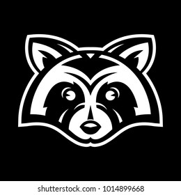 Raccoon Animal Face Vector
