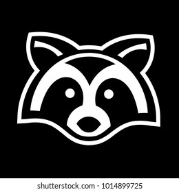 Raccoon Animal Face Vector