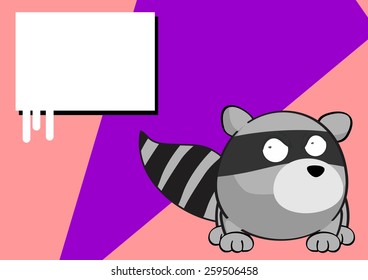 raccoon ball cartoon background in vector format very easy to edit