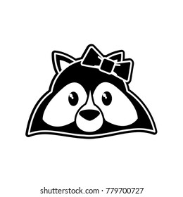 Raccoon cartoon design