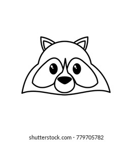 Raccoon cartoon design