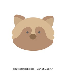 Raccoon cão ícone simples material de ilustração