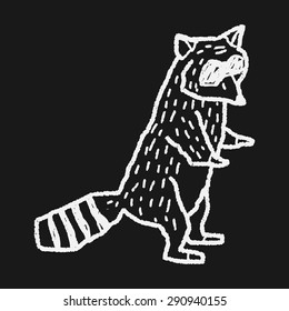 raccoon doodle
