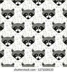 raccoon head, animal