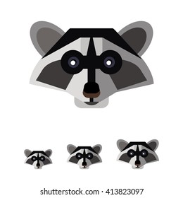 Raccoon head icon