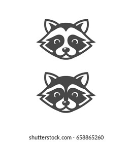 Raccoon head icons