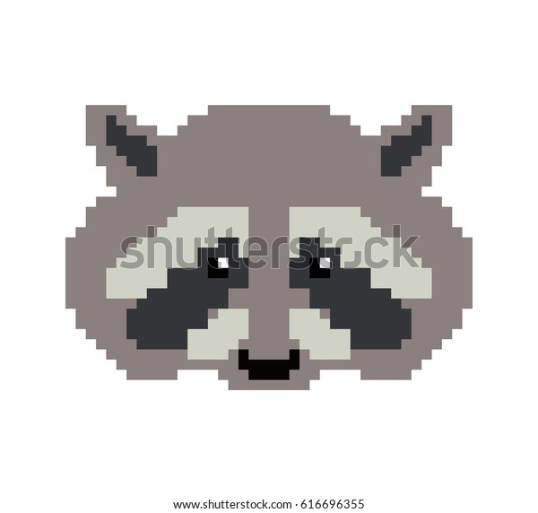 Handmade Pixel Art How To Draw A Raccoon Pixelart Images