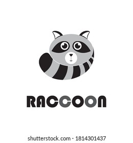 Raccoon Logo Icon Design Vector