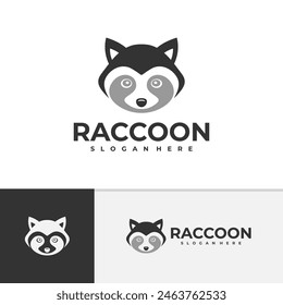 Raccoon logo vector template, Creative Raccoon head logo design concepts