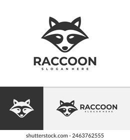 Raccoon logo vector template, Creative Raccoon head logo design concepts