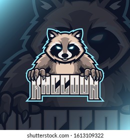 raccoon mascot illustration for sport and esport or gaming team logoraccoon mascot illustration for sport and esport or gaming team logo