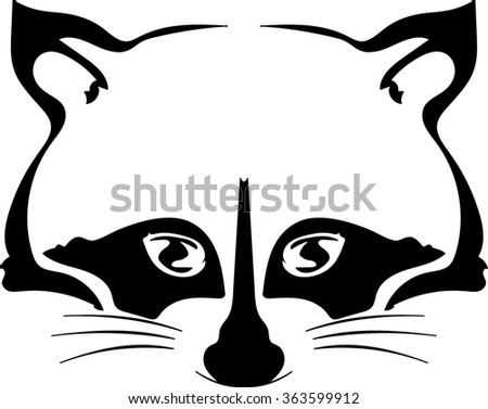 Download Raccoon Silhouette Stock Vector (Royalty Free) 363599912 ...