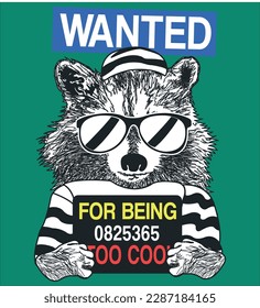 raccoon strip search cute, summer, tourist