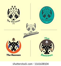 The raccoon vector design Logo