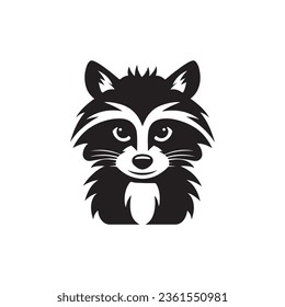 Raccoon Vector Icon Design Illustration