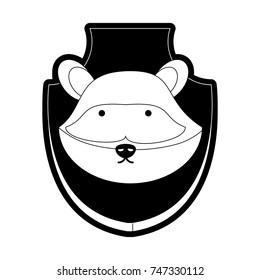 raccoon vector illustration