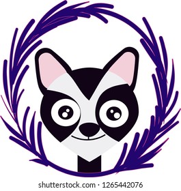 raccoon vector image