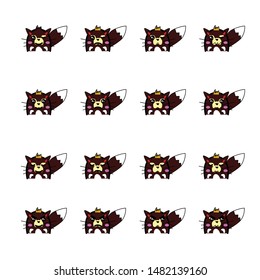 raccoons emoticon or smile icon for user interface and social media