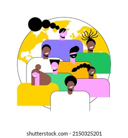 Race Abstract Concept Vector Illustration. Racial Identity, Human Rights, Skin Color, Human Diversity, Genetic Code, Racial Equity In Workplace, National Culture, Social Justice Abstract Metaphor.