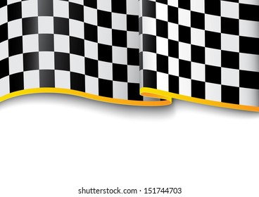 Race background. Checkered black and white