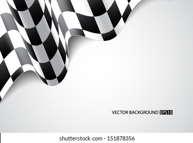 Race background. Checkered flag. EPS10 vector