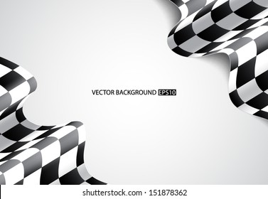 Race background. Checkered flag. EPS10 vector
