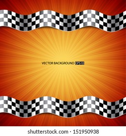 Race background. Checkered flag. EPS10 vector