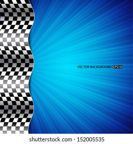 Race background. Checkered flag. EPS10 vector