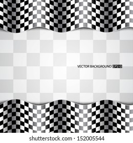 Race background. Checkered flag. EPS10 vector