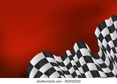 race background checkered flag wave design 