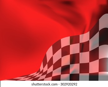 race background checkered flag wave design 