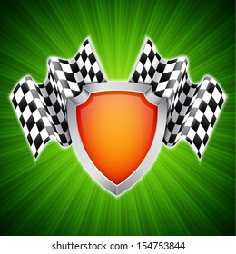Race background. Checkered flags. EPS10 vector