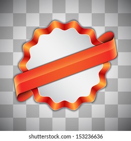 Race background with red badge. EPS10 vector
