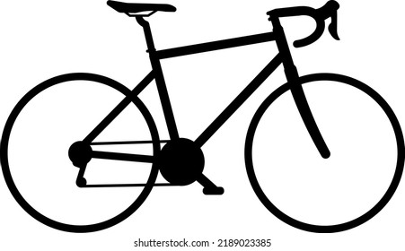 race bike icon cyclist illustration