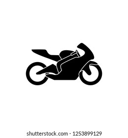 Race bike icon vector