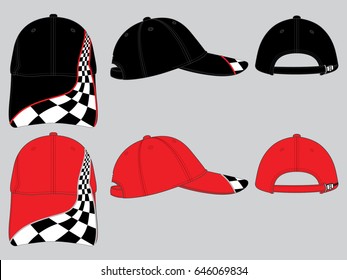 red and white checkered police hat