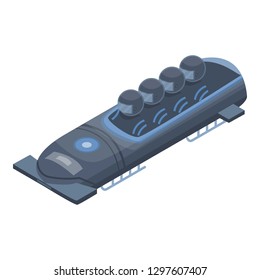 Race bobsleigh icon. Isometric of race bobsleigh vector icon for web design isolated on white background