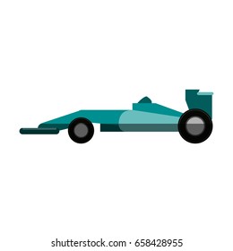 race car flat illustration