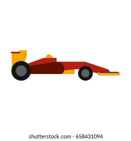 race car flat illustration