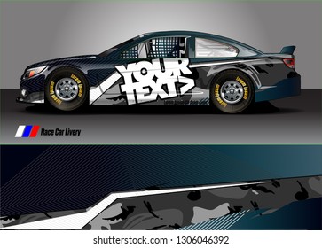race car graphic background vector. blue black abstract lines vector with modern camouflage design concept  for truck and vehicles graphics vinyl wrap 