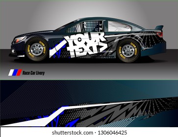 race car graphic background vector. blue black abstract lines vector with modern camouflage design concept  for truck and vehicles graphics vinyl wrap 