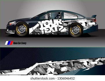 race car graphic background vector. blue black abstract lines vector with modern camouflage design concept  for truck and vehicles graphics vinyl wrap 